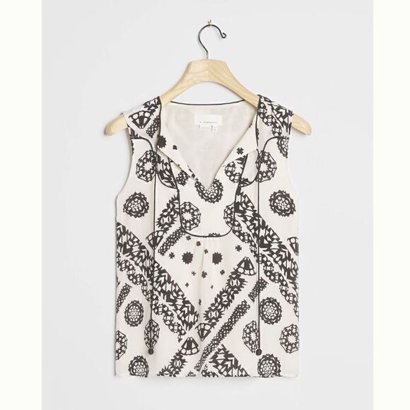 NWT Anthropologie Giuliana Silk Blouse - Picture 1 of 11